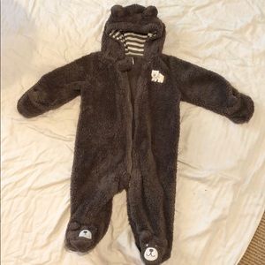 Carter’s bear fleece footed jumpsuit